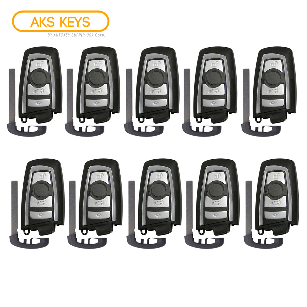 2009 - 2016 BMW 3 5 7 Series Smart Key Fob CAS4 4B FCC# YGOHUF5662 - 433 MHz (10 Pack)