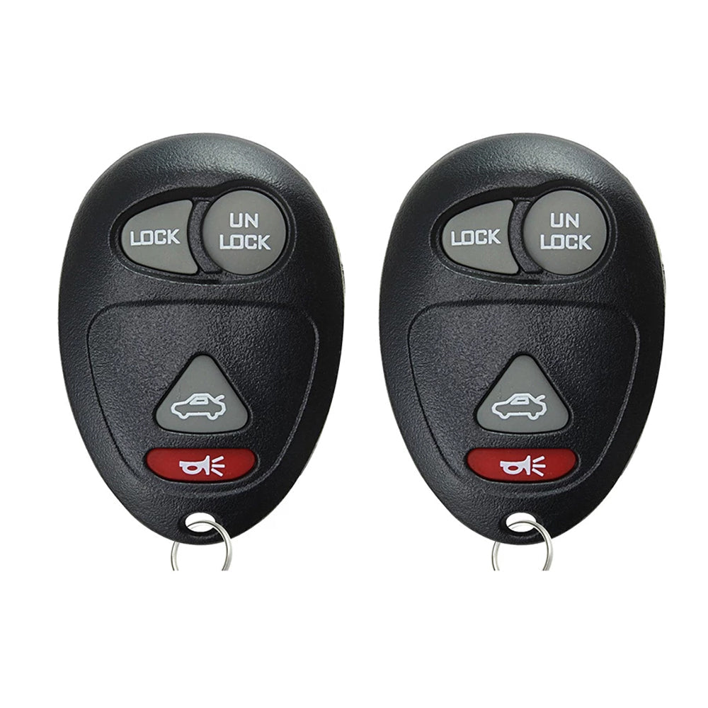 2001 - 2007 Buick Oldsmobile Pontiac Keyless Entry 4B Fob W/ Trunk FCC# L2C0007T - 10335582 (2 Pack) - Aftermarket