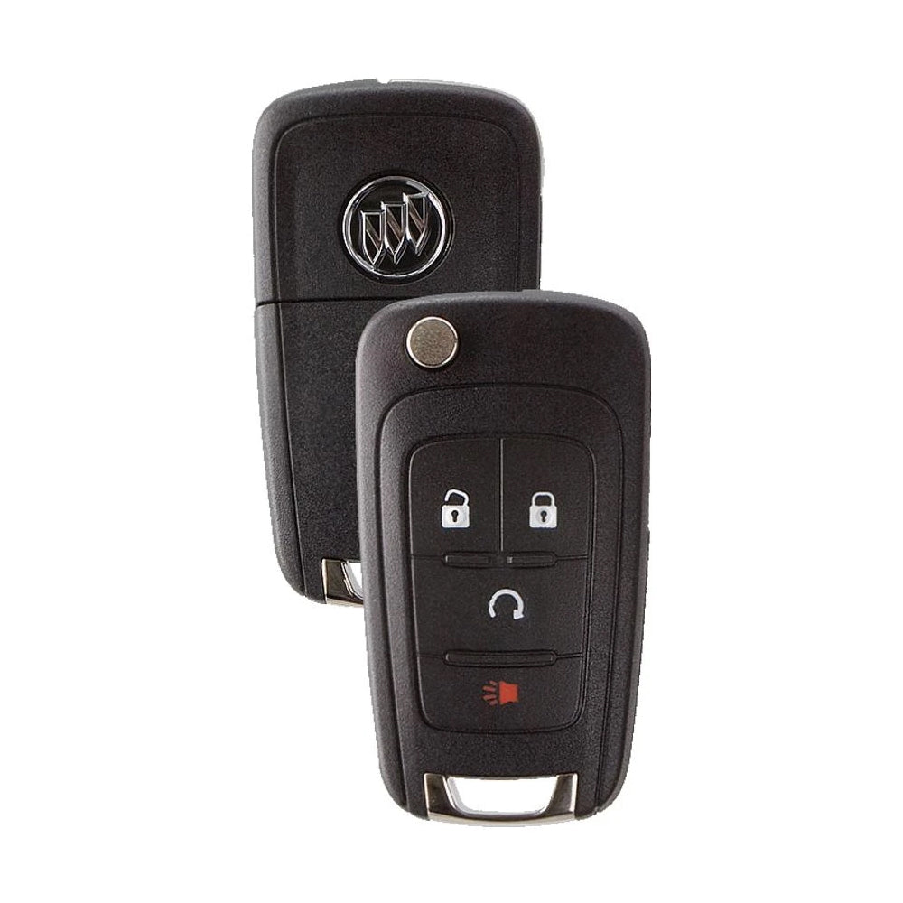 2014 - 2018 Buick Encore Flip Key Fob 4B W/ Remote Start FCC# AVL-B01T1AC - 13585814