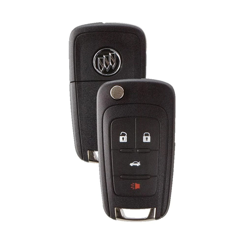 2010 - 2017 Buick Flip Key Fob 4B W/ Trunk FCC# P4O9MK74946931/ OHT05918179 - 13504283
