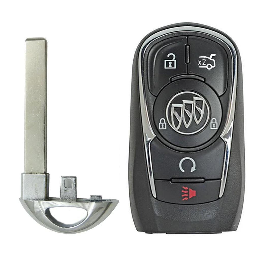 2017 - 2019 Buick Lacrosse Smart Key 5B Fob W/ Trunk & Remote Start FCC# HYQ4EA - 13508414