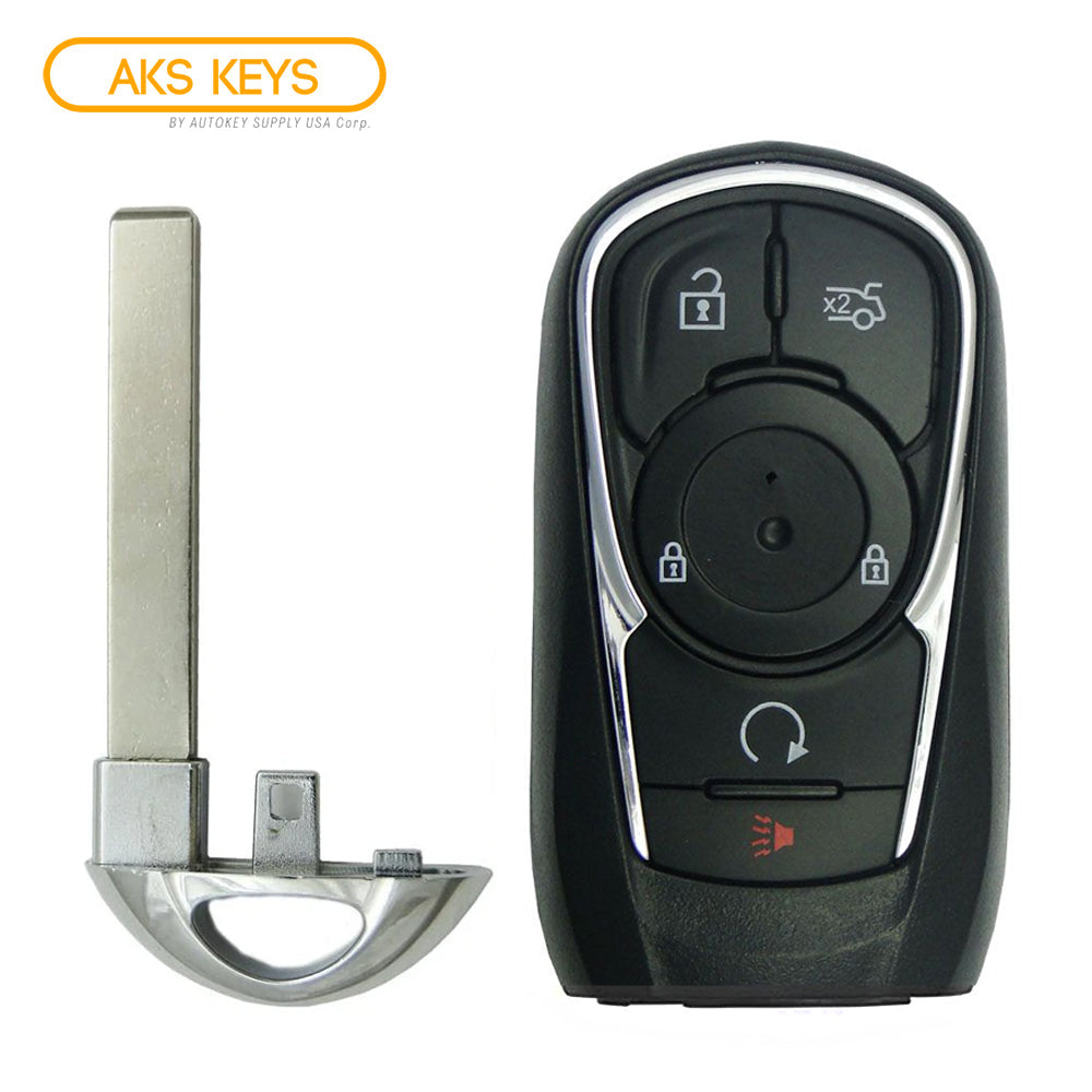 2017 - 2019 Buick Lacrosse Smart Key 5B Fob W/ Trunk & Remote Start FCC# HYQ4EA - 13508414