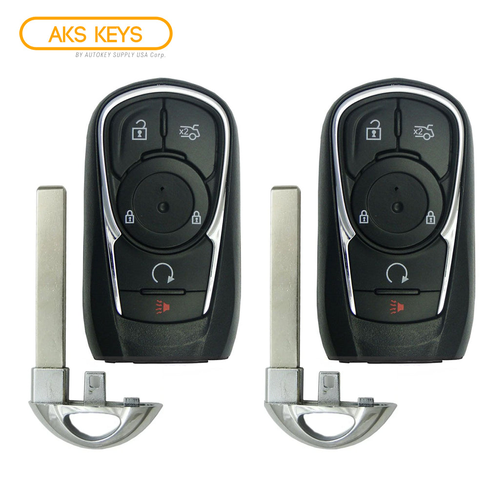 2017 - 2019 Buick Lacrosse Smart Key 5B Fob W/ Trunk & Remote Start FCC# HYQ4EA - 13508414 (2 Pack) - Aftermarket