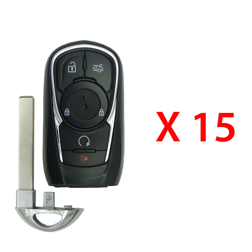 2017 - 2019 Buick Lacrosse Smart Key 5B Fob W/ Trunk & Remote Start FCC# HYQ4EA - 13508414 (15 Pack) - Aftermarket