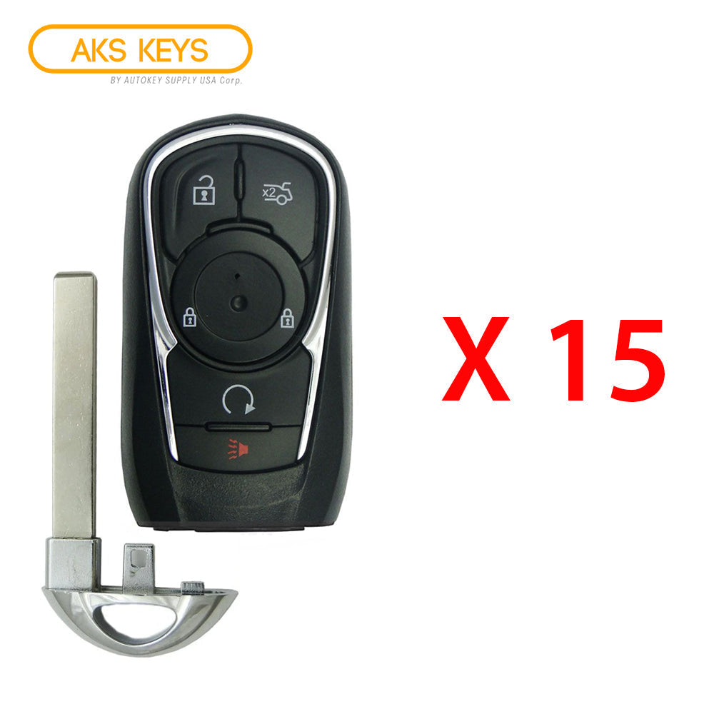 2017 - 2019 Buick Lacrosse Smart Key 5B Fob W/ Trunk & Remote Start FCC# HYQ4EA - 13508414 (15 Pack) - Aftermarket