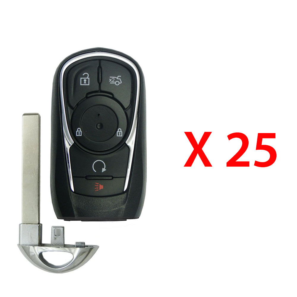 2017 - 2019 Buick Lacrosse Smart Key 5B Fob W/ Trunk & Remote Start FCC# HYQ4EA - 13508414 (25 Pack) - Aftermarket