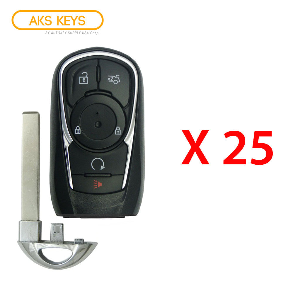 2017 - 2019 Buick Lacrosse Smart Key 5B Fob W/ Trunk & Remote Start FCC# HYQ4EA - 13508414 (25 Pack) - Aftermarket