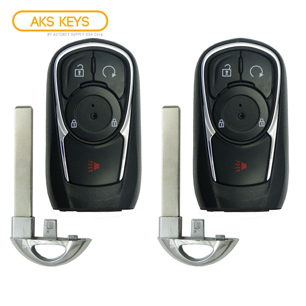 2018 - 2020 Buick Regal Smart Key 4B Fob W/ Remote Start FCC# HYQ4EA - 13511629 (2 Pack) - Aftermarket
