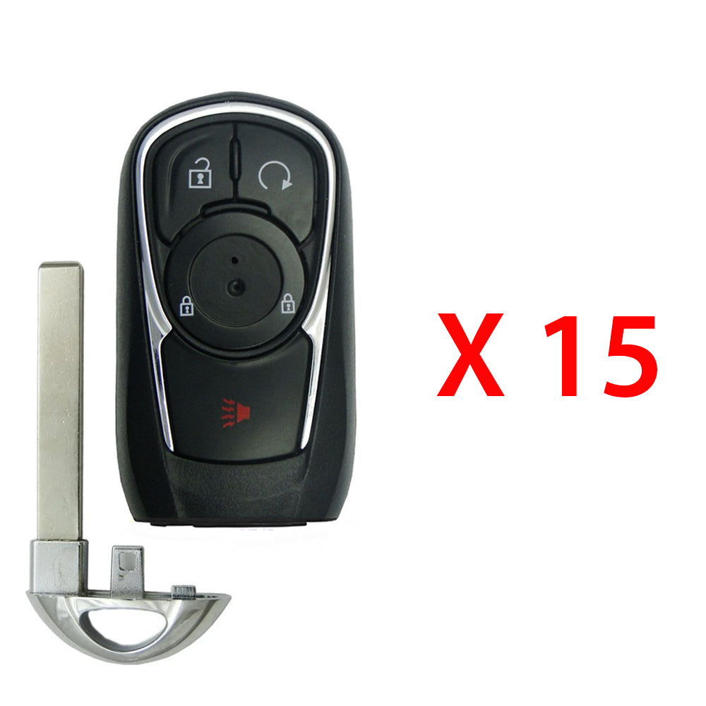 2018 - 2020 Buick Regal Smart Key 4B Fob W/ Remote Start FCC# HYQ4EA - 13511629 (15 Pack) - Aftermarket