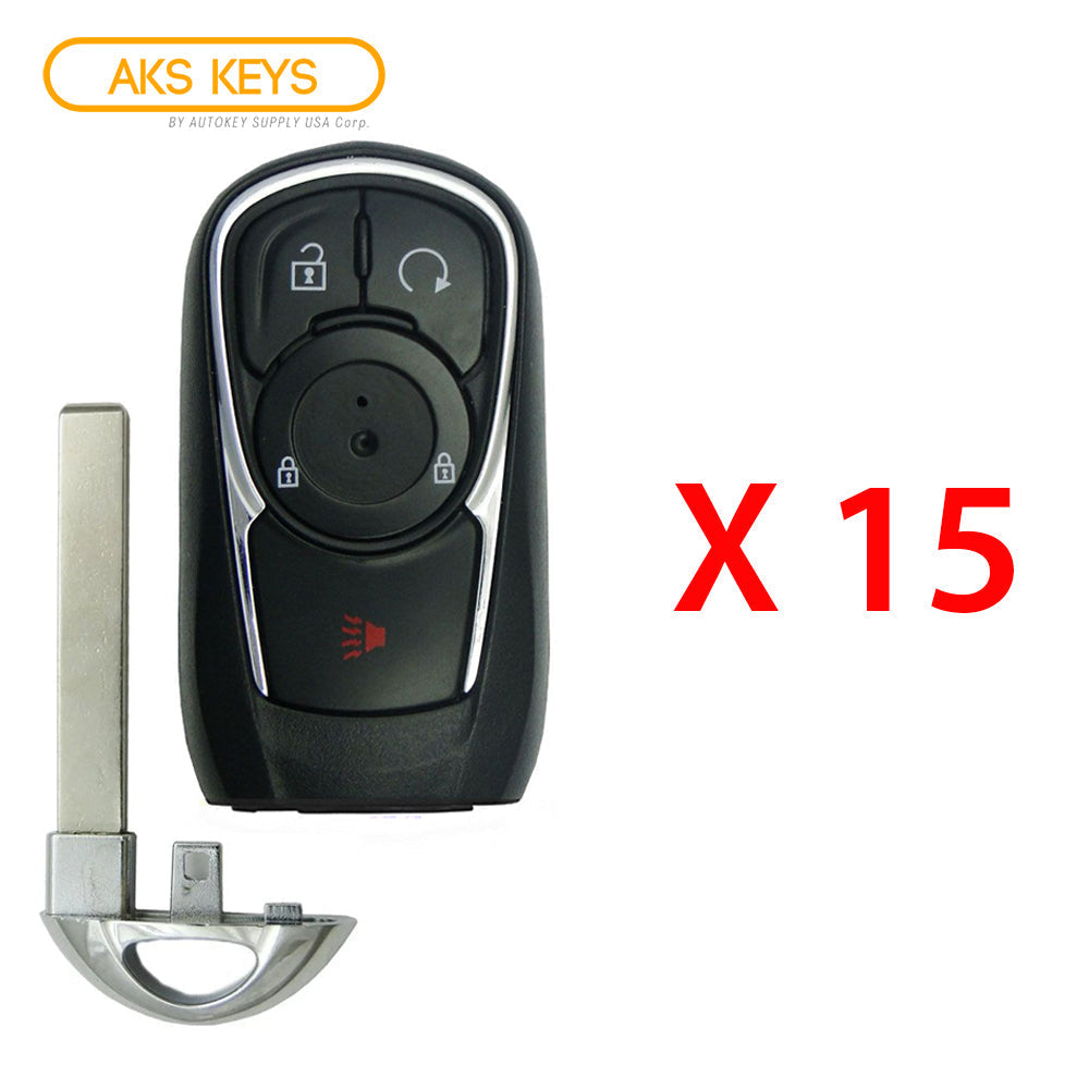 2018 - 2020 Buick Regal Smart Key 4B Fob W/ Remote Start FCC# HYQ4EA - 13511629 (15 Pack) - Aftermarket
