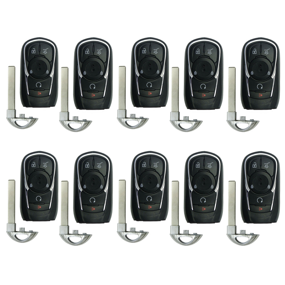2016 - 2020 Buick Envision Smart Key 5B Fob W/ Hatch & Remote Start FCC# HYQ4AA - 13532385 (10 Pack) - Aftermarket
