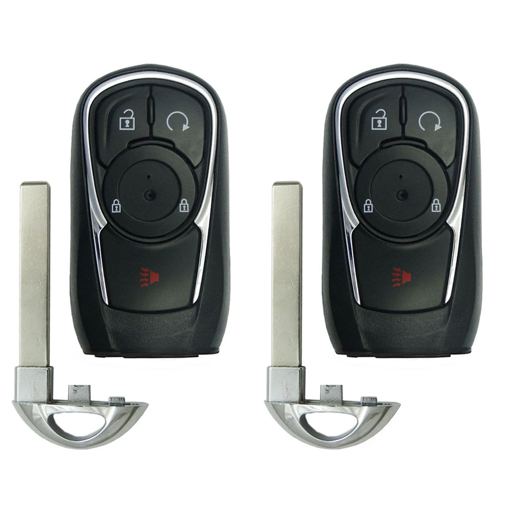2017 - 2020 Buick Encore Smart Key 4B Fob W/ Remote Start FCC# HYQ4AA - 13506665 (2 Pack) - Aftermarket