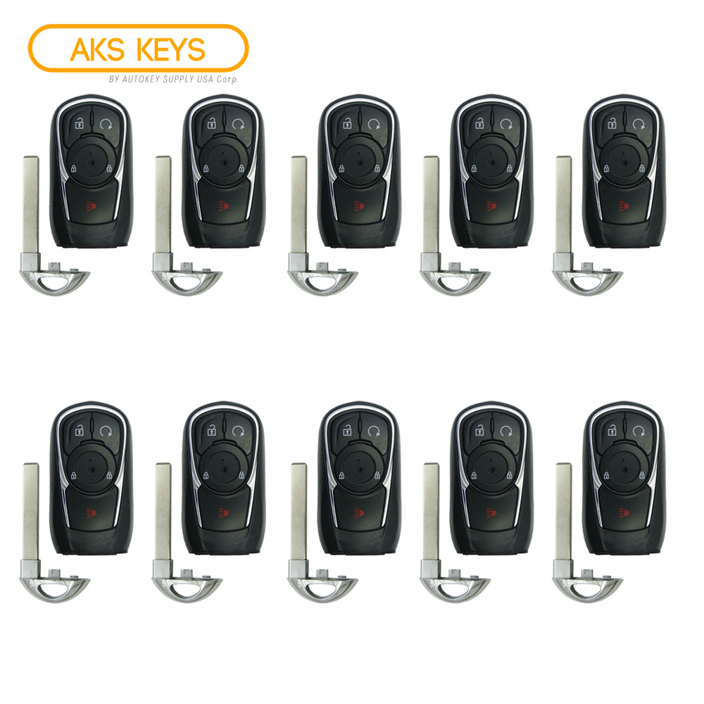 2017 - 2020 Buick Encore Smart Key 4B Fob W/ Remote Start FCC# HYQ4AA - 13506665 (10 Pack) - Aftermarket
