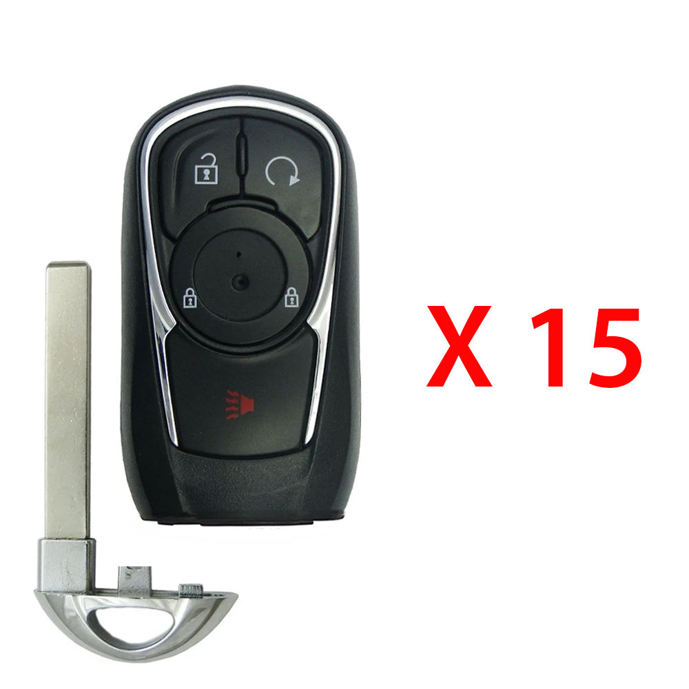 2017 - 2020 Buick Encore Smart Key 4B Fob W/ Remote Start FCC# HYQ4AA - 13506665 (15 Pack) - Aftermarket