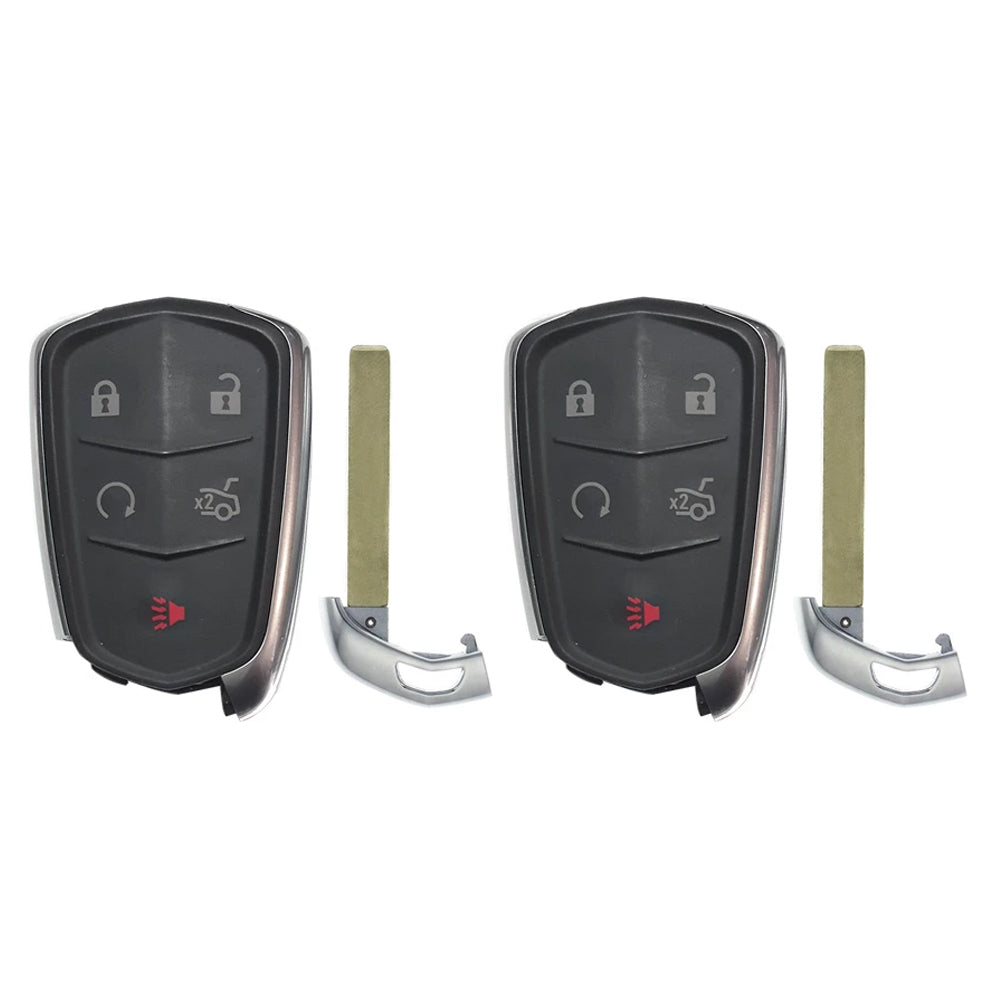 AKS KEYS Aftermarket Smart Remote Key Fob for Cadillac 2014 2015 2016 2017 2018 2019 5B FCC# HYQ2AB (2 Pack)