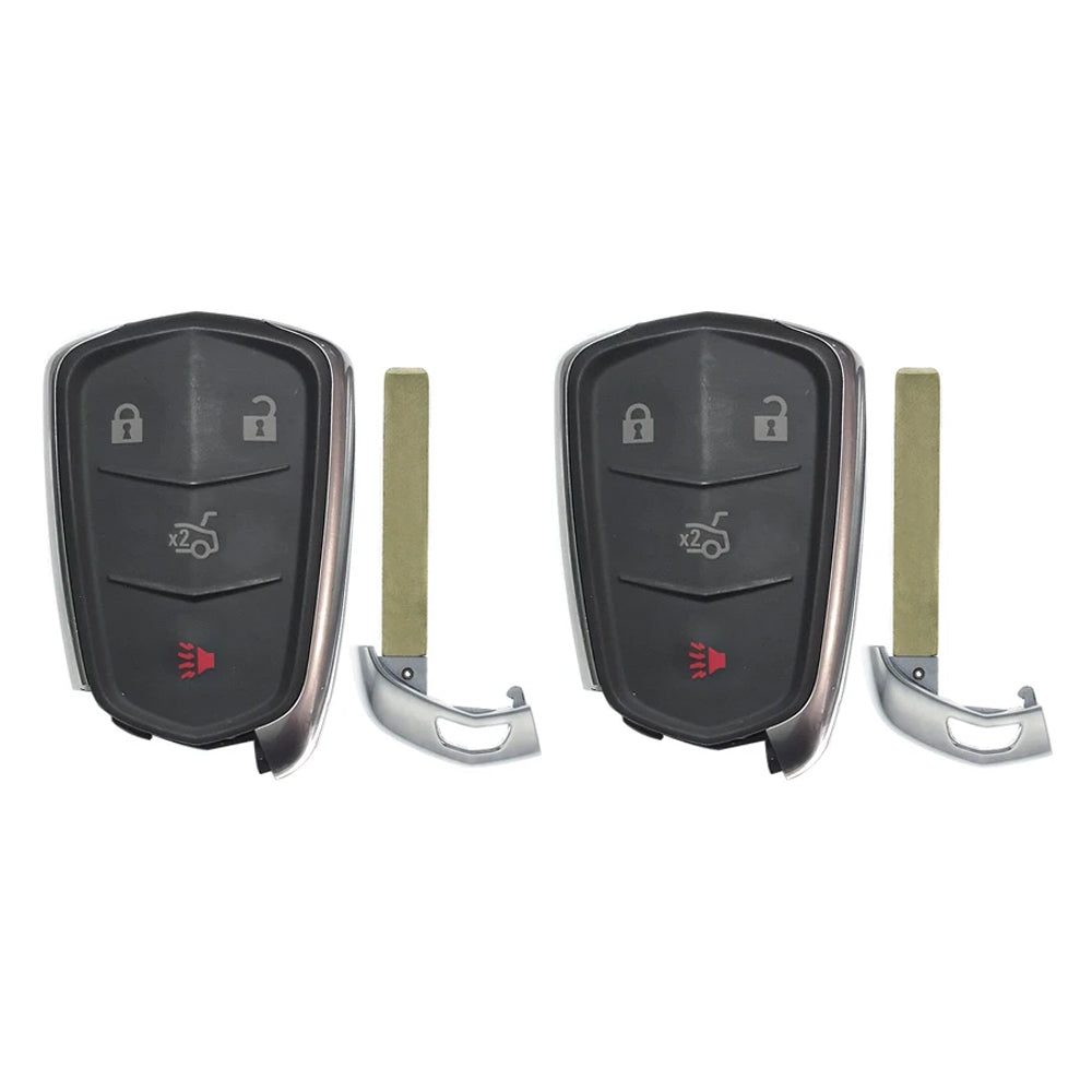 AKS KEYS Aftermarket Smart Remote Key Fob for Cadillac ATS CTS XTS 2014 2015 2016 2017 2018 2019 4B FCC# HYQ2AB (2 Pack)