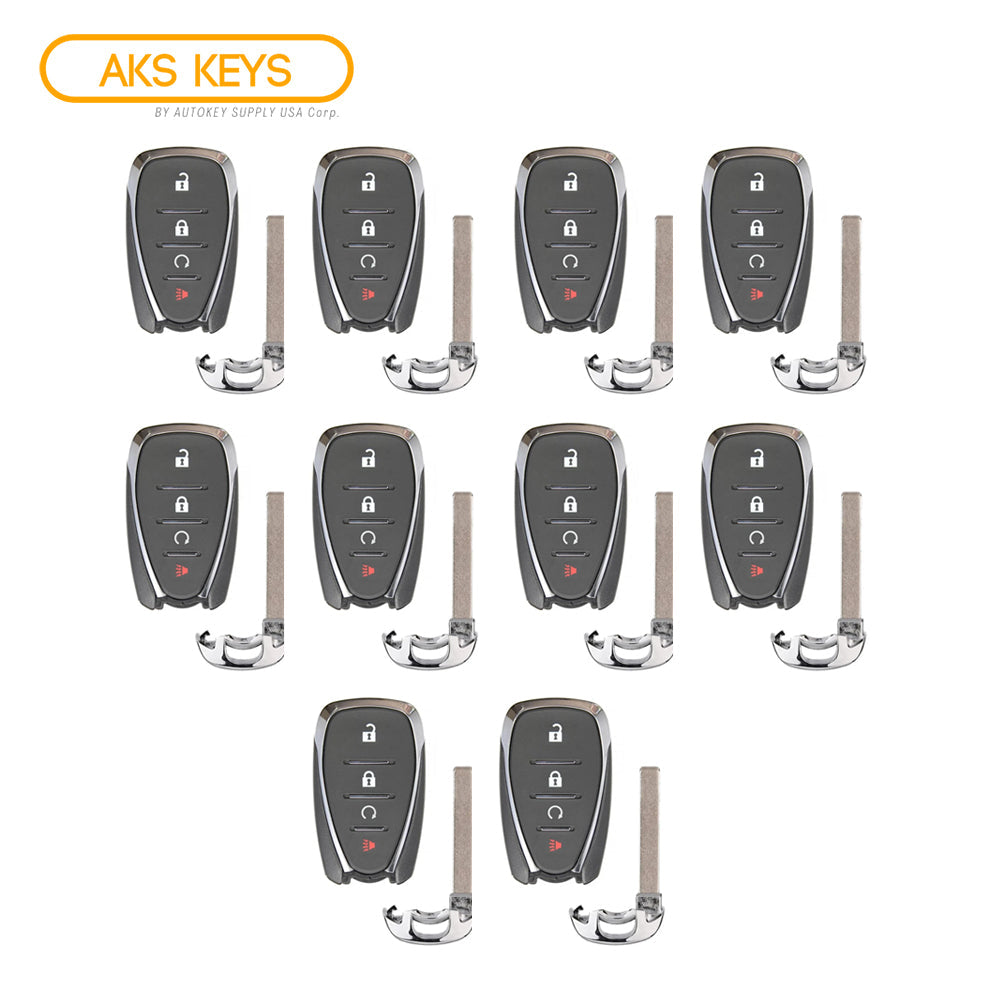 2016 - 2021 Chevrolet Smart Key 4B Fob FCC# HYQ4AA (10 Pack)