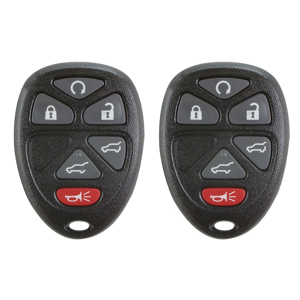 AKS KEYS Aftermarket Keyless Remote Fob for Chevrolet GMC 2007 2008 2009 2010 2011 2012 2013 2014 OUC60270 & OUC60221 (2 Pack)