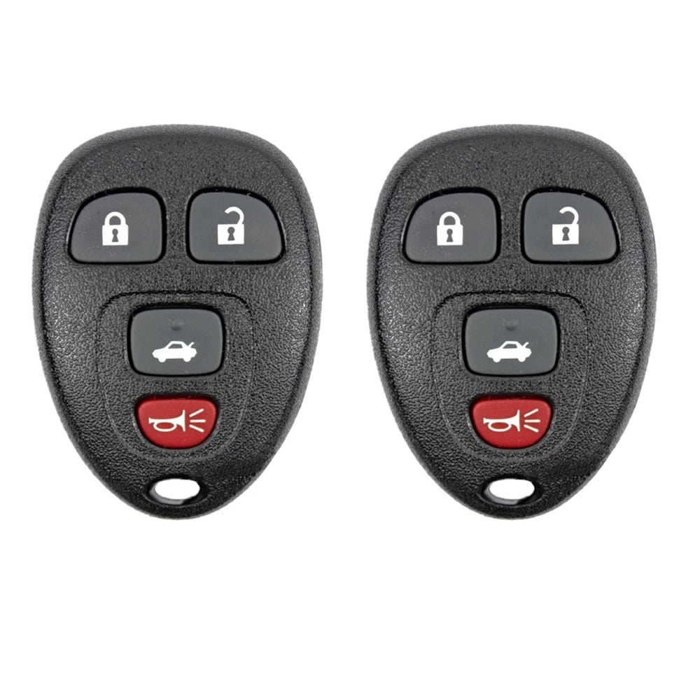AKS KEYS Aftermarket Keyless Remote Fob for Chevrolet Buick Cadillac 2006 2007 2008 2009 2010 2011 2012 2013 2014 2015 2016 OUC60221 (2 Pack)
