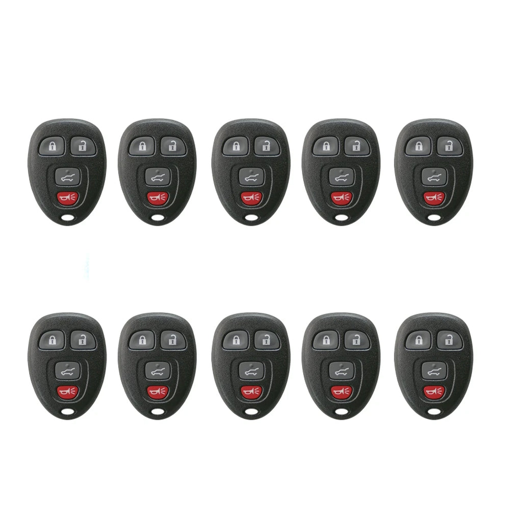 AKS KEYS Aftermarket Keyless Remote Fob for GM 2007 2008 2009 2010 2011 2012 2013 2014 2015 2016 2017 4B FCC# OUC60270/ OUC60221 (10 Pack)