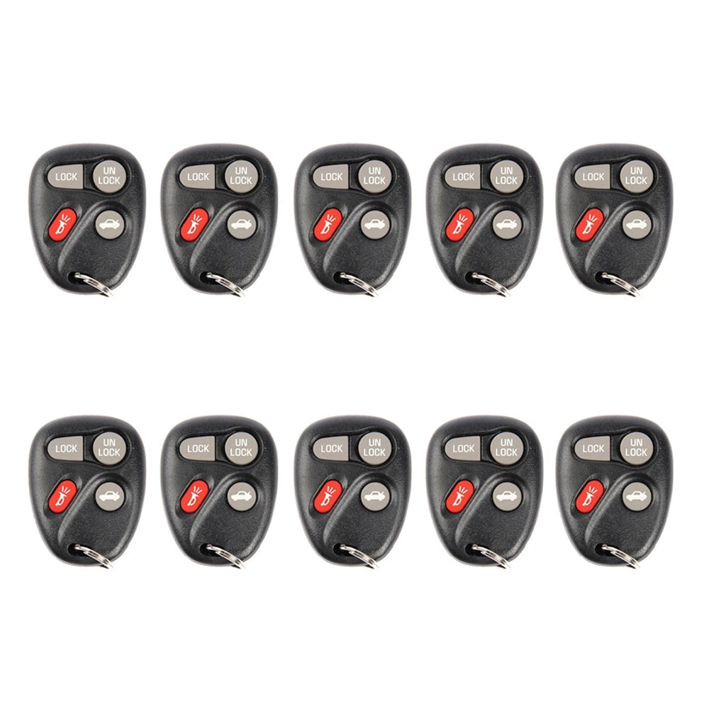 AKS KEYS Aftermarket Keyless Remote Fob for GM 1997 1998 1999 2000 4B FCC# ABO0204T (10 Pack)