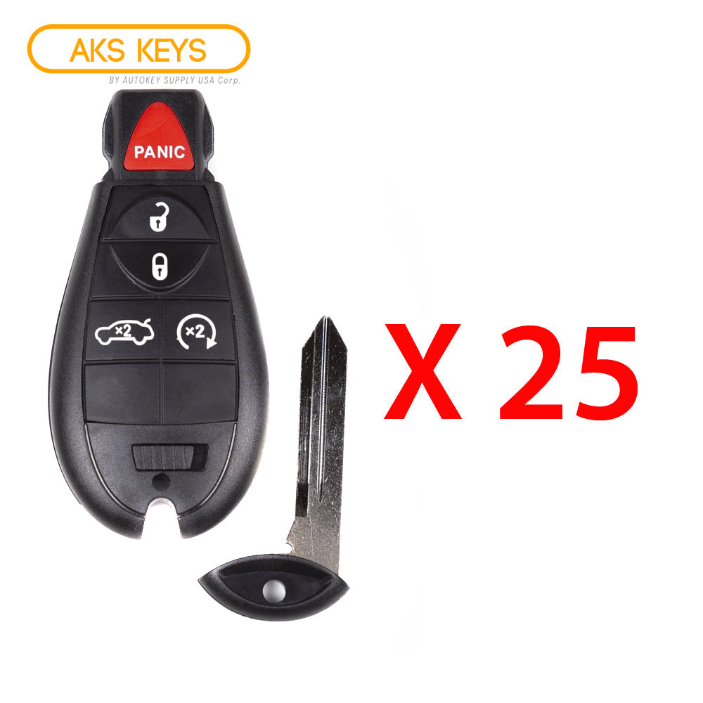 2008 - 2010 Chrysler 300 Fobik Key 5B FCC# IYZ-C01C (25 Pack)