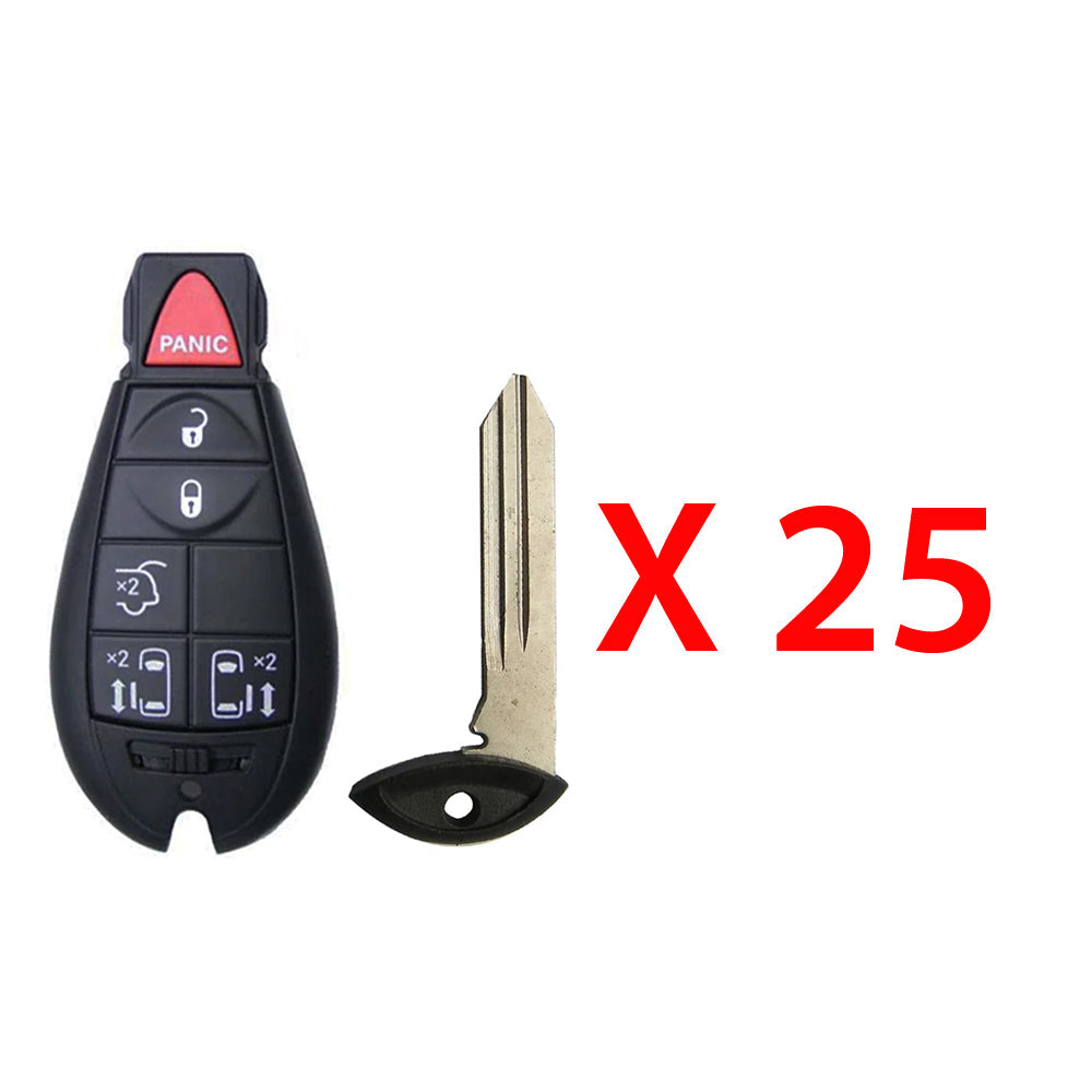 2008 - 2016 Chrysler Town & Country Fobik Key 6B FCC # IYZ-C01C (25 Pack)