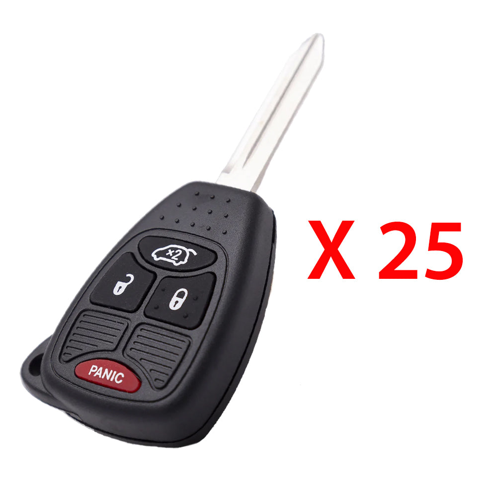 2005 - 2014 Chrysler Key Fob 4B FCC# OHT692427AA (25 Pack)