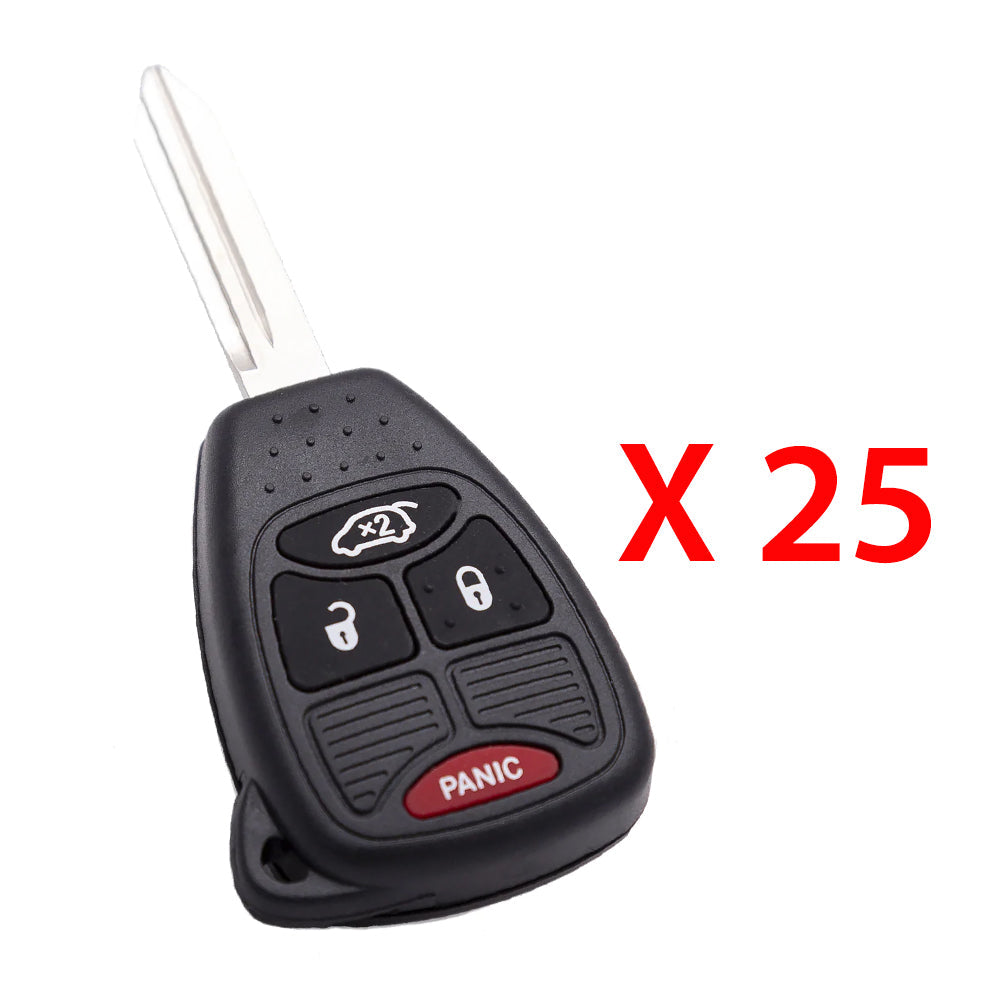 2005 - 2014 Chrysler Key Fob 4B FCC# OHT692427AA (25 Pack)