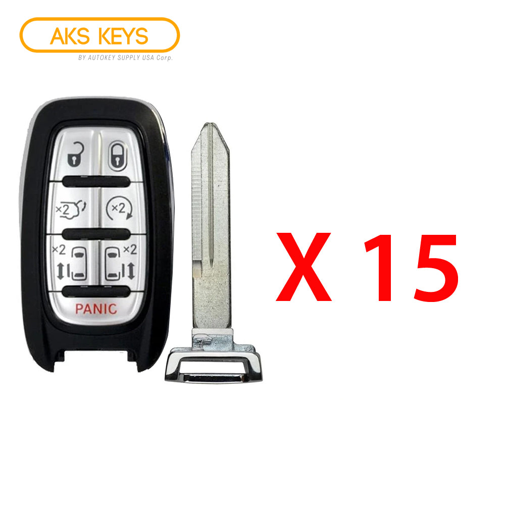 2017 - 2024 Chrysler Pacifica Voyager Smart Key 7B Fob FCC# M3N-97395900 (15 Pack)