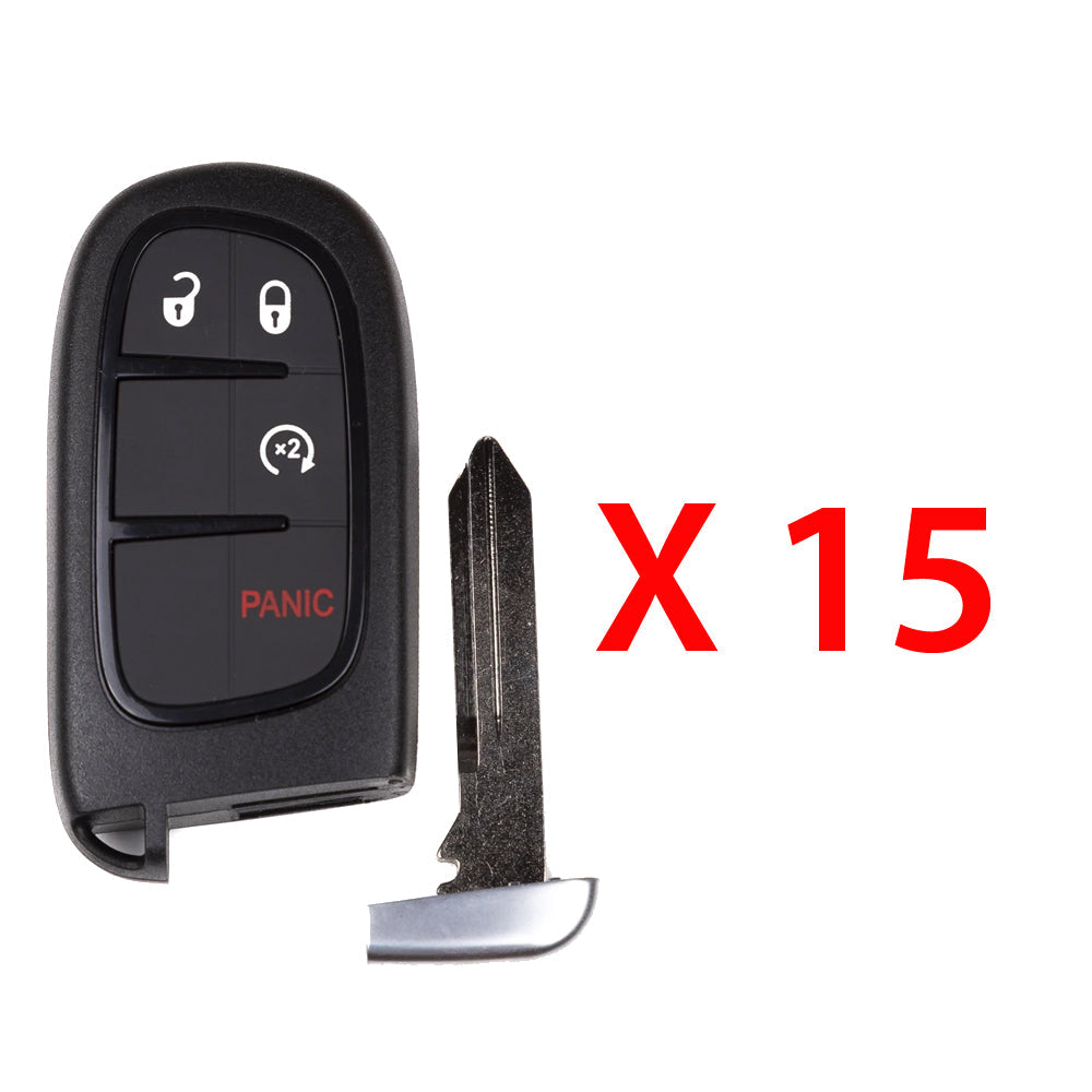 2013 - 2023 RAM 1500 / 2500 / 3500 Smart Key 4B Fob w/ Remote Start FCC# GQ4-54T (15 Pack)