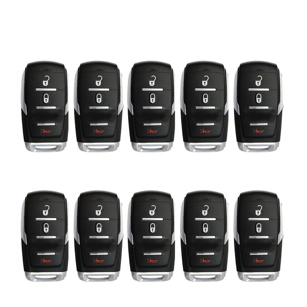 2019 - 2024 RAM 1500 Smart Key 3B FCC# OHT-4882056 - Silver Sides (10 Pack)