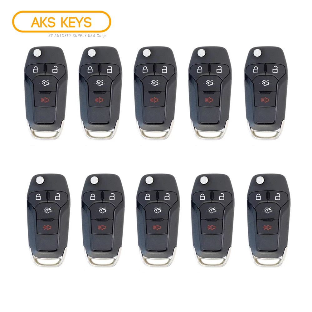 2013 - 2016 Ford Fusion Remote Flip Key 4B FCC# N5F-A08TAA (10 Pack)