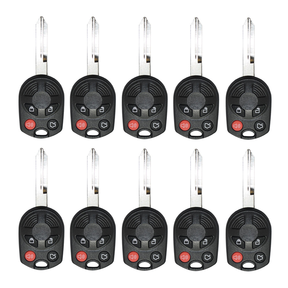 Lot Of 10 OEM Ford Remote Head Keys – 4B OUCD6000022 – Pre-Cut – FCC ID Match Required