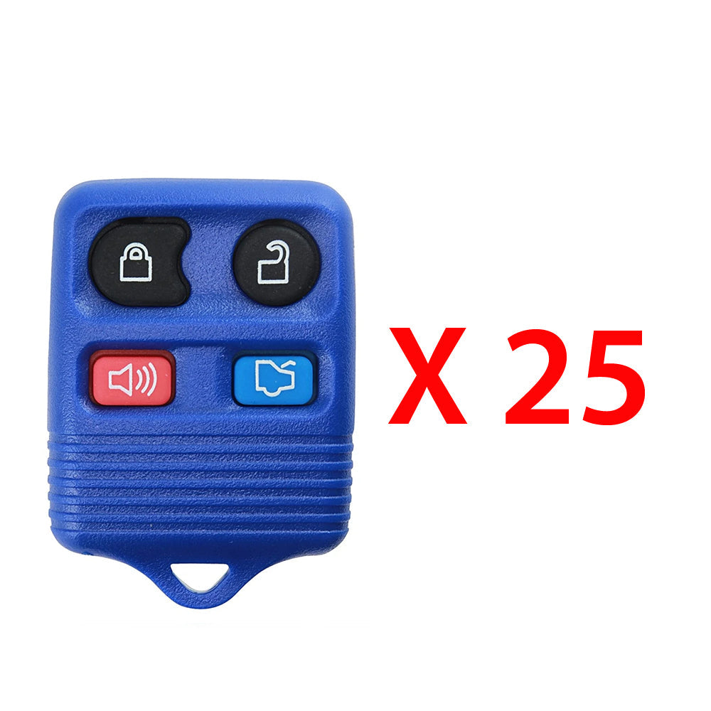 1996 - 2013 Ford Remote Control 4B (Blue) FCC# CWTWB1U331 / CWTWB1U345 (25 Pack)