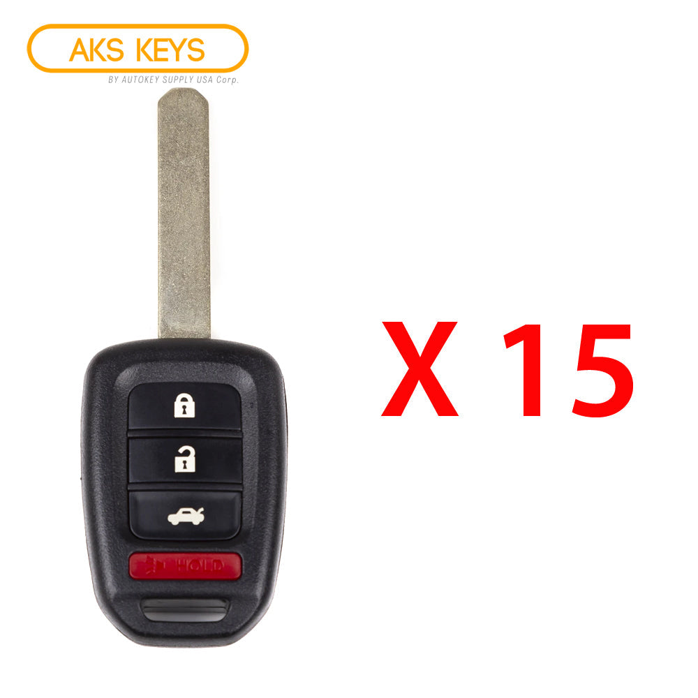 2013 - 2015 Honda Remote Head Key 4B FCC# MLBHLIK6-1T (15 Pack)
