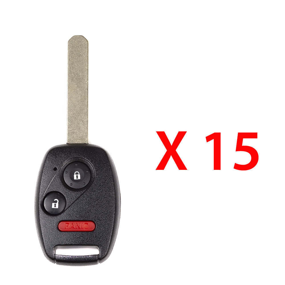 2005 - 2014 Honda Remote Head Key 3B FCC# OUCG8D-380H-A (15 Pack)