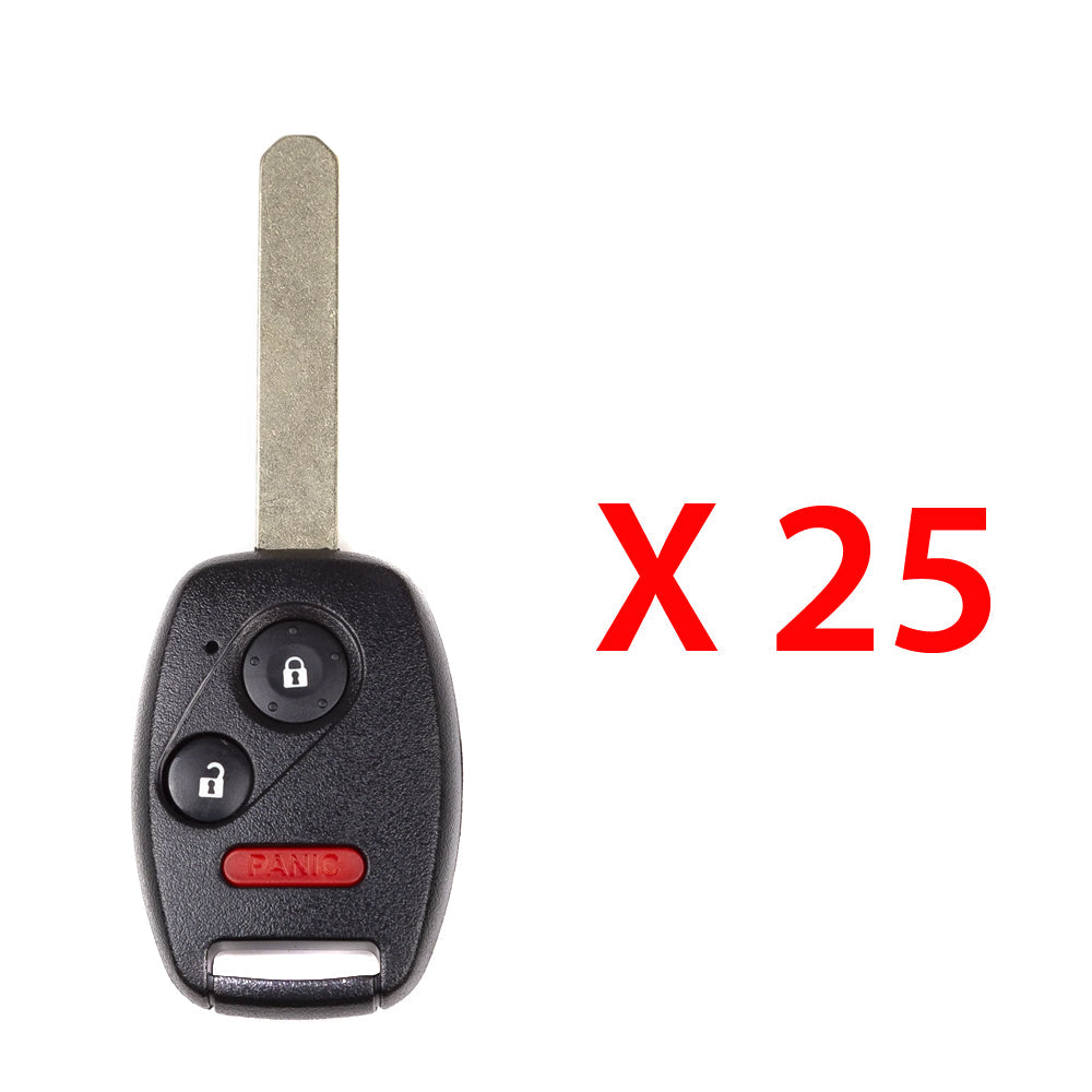 2005 - 2014 Honda Remote Head Key 3B FCC# OUCG8D-380H-A (25 Pack)
