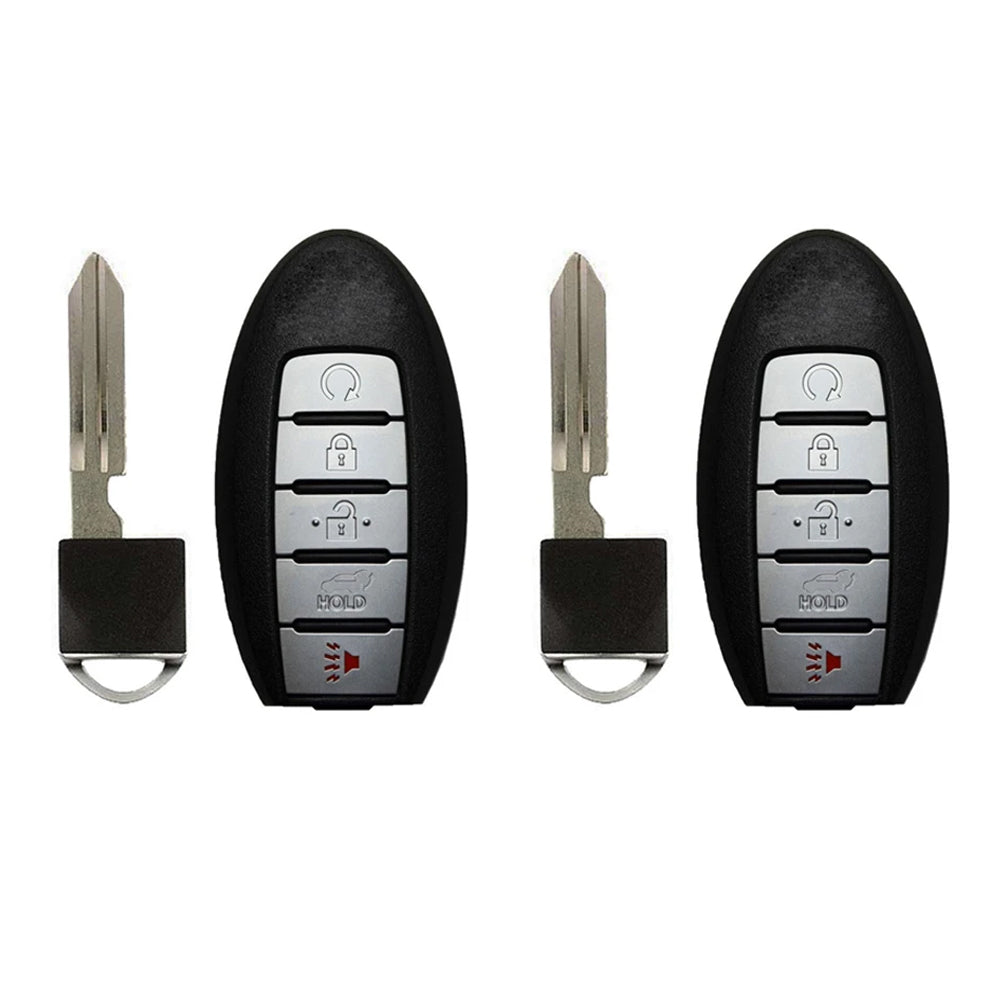 2016 - 2019 Infiniti QX60 Smart Key 5B W/ Hatch & Remote Start Fob FCC# KR5S180144014 - 285E3-9NF5A (2 Pack)