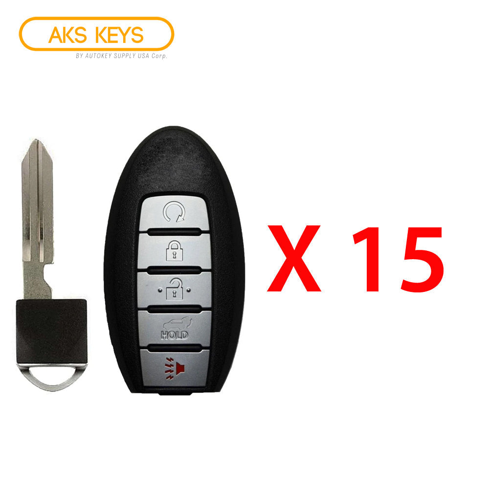 2016 - 2019 Infiniti QX60 Smart Key 5B W/ Hatch & Remote Start Fob FCC# KR5S180144014 - 285E3-9NF5A (15 Pack)
