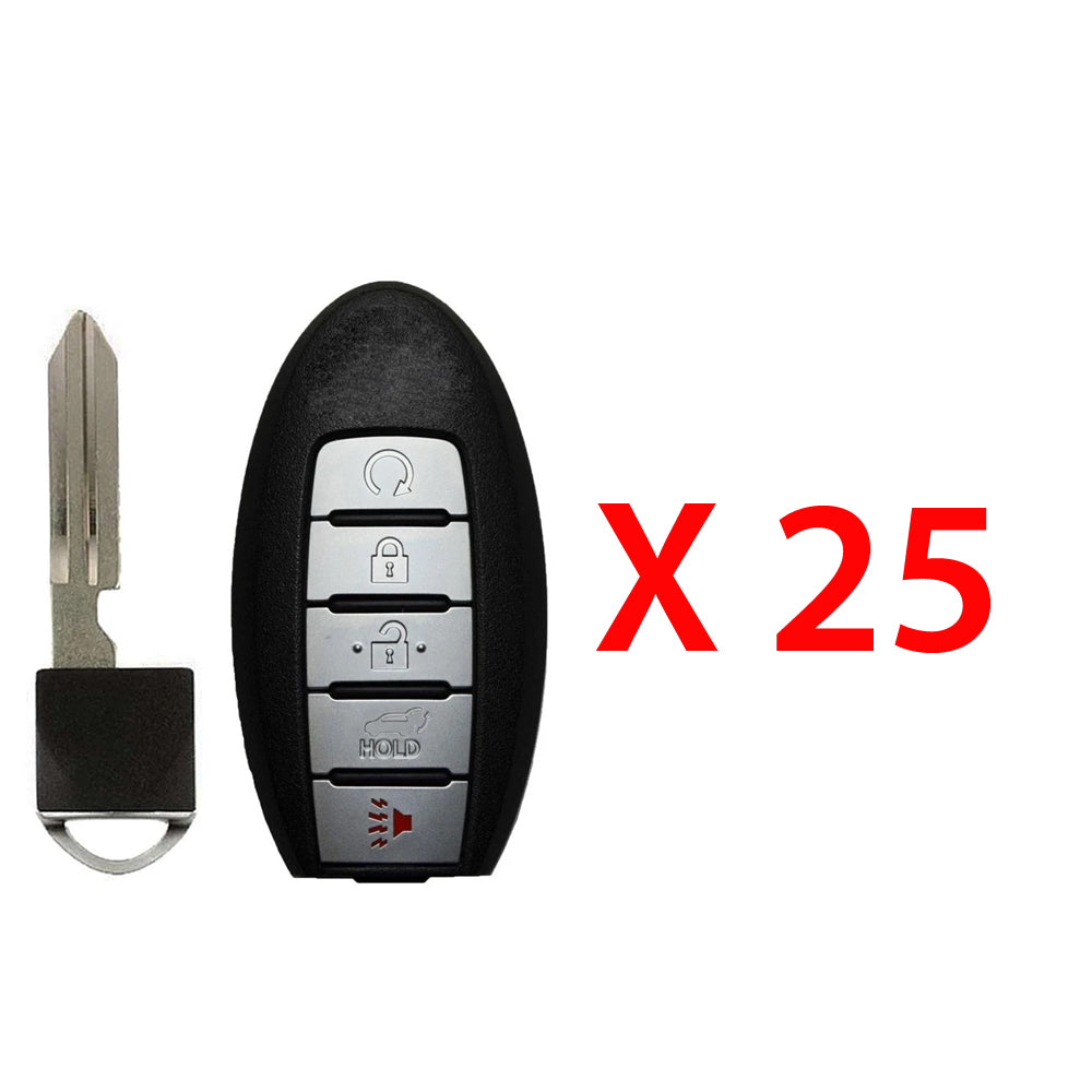 2016 - 2019 Infiniti QX60 Smart Key 5B W/ Hatch & Remote Start Fob FCC# KR5S180144014 - 285E3-9NF5A (25 Pack)