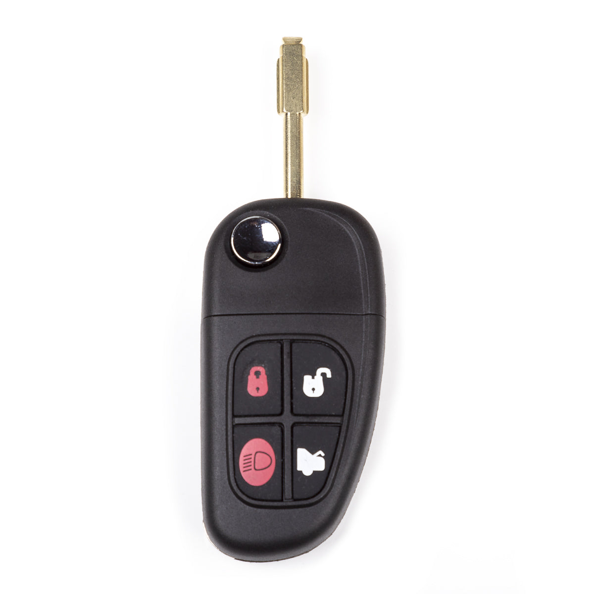 Remote Flip Key Fob Compatible with Jaguar 2002 2003 2004 2005 2006 2007 2008 4B FCC# NHVWB1U241/NHVWB1U243
