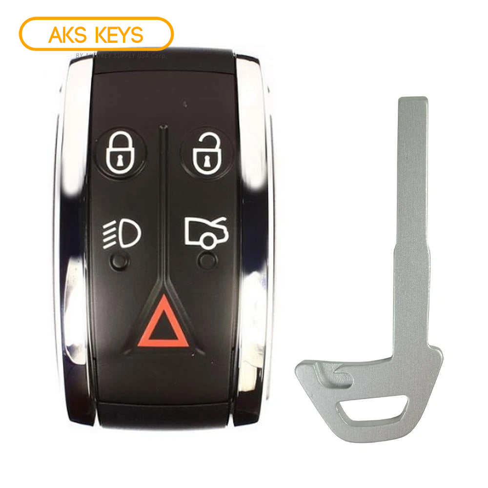 Boîtier De Clé De Voiture À 5 Boutons Smart Remote Pour Jaguar Xf Xfr - Foto 9