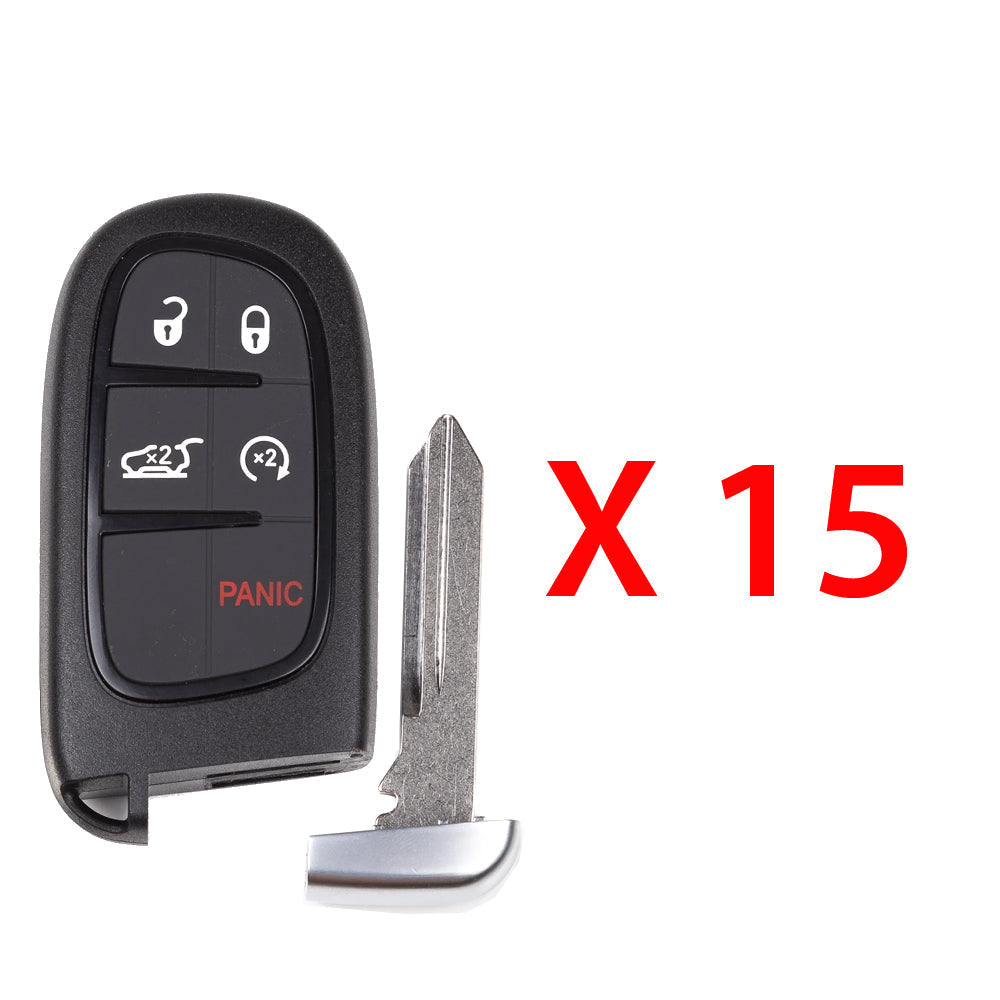 2014 - 2023 Jeep Cherokee Smart Key 5B Fob FCC# GQ4-54T (15 Pack)