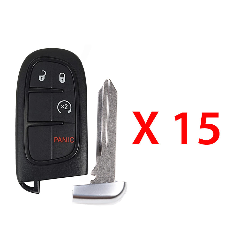 2014 - 2023 Jeep Cherokee Smart Key 4B Fob FCC# GQ4-54T (15 Pack)
