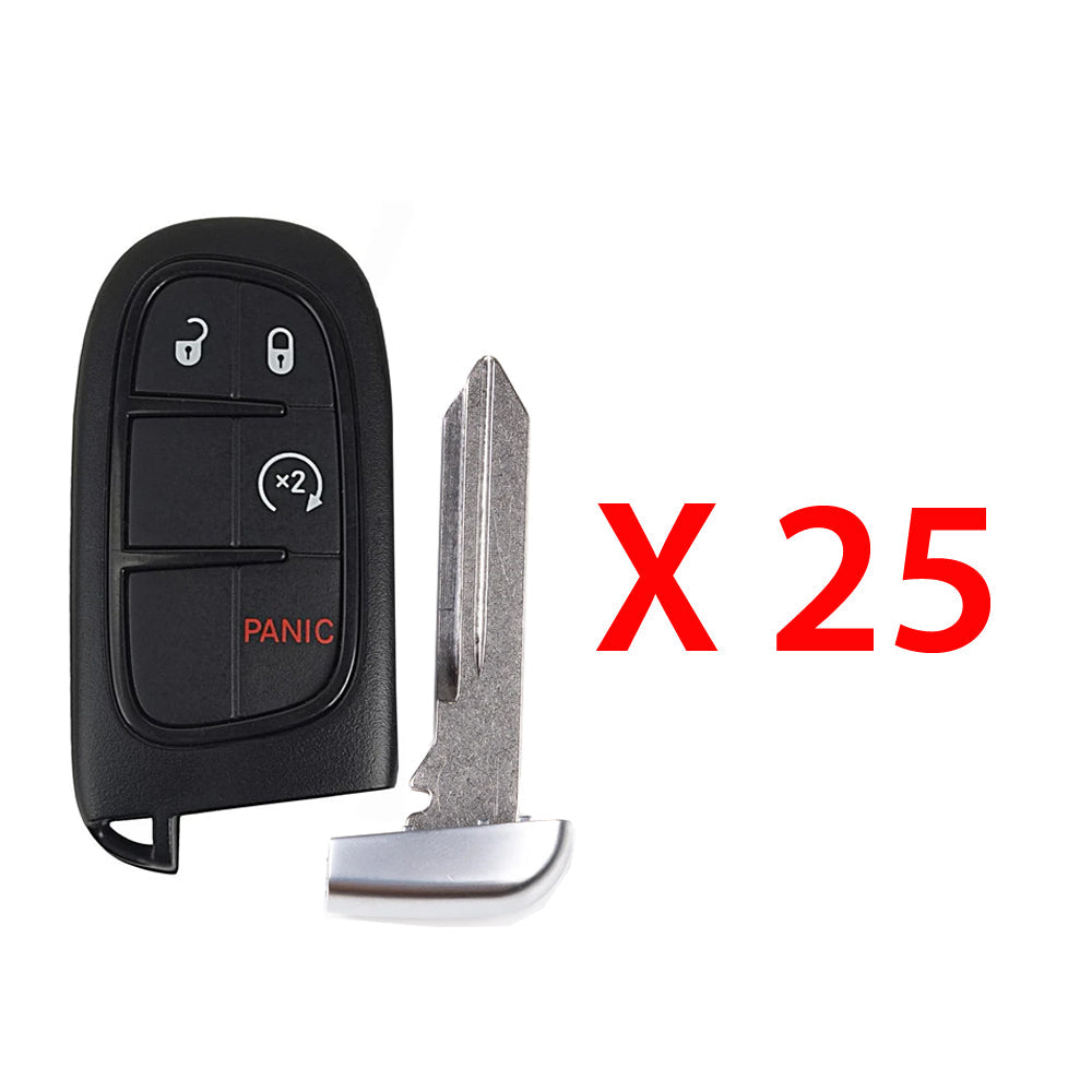 2014 - 2023 Jeep Cherokee Smart Key 4B Fob FCC# GQ4-54T (25 Pack)