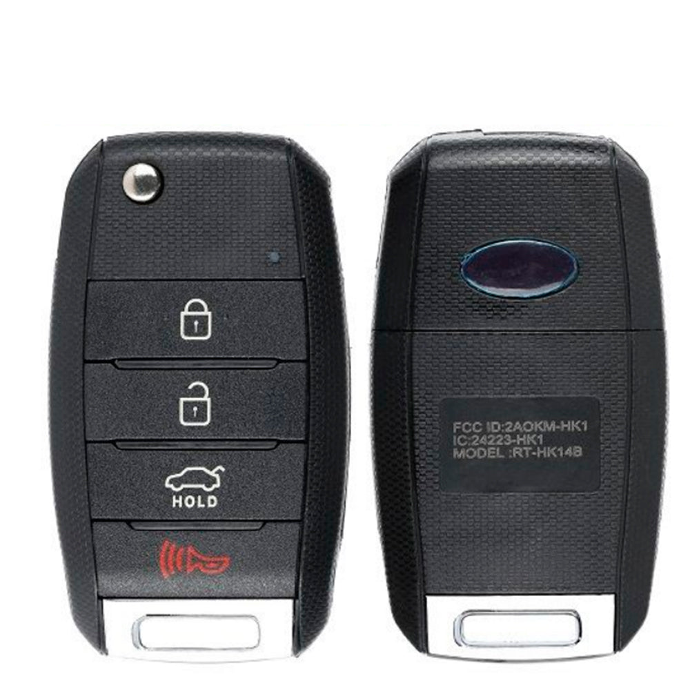 2014 - 2017 Kia Rio Flip Key Fob 4B FCC# TQ8-RKE-3F05 (UB14MY)