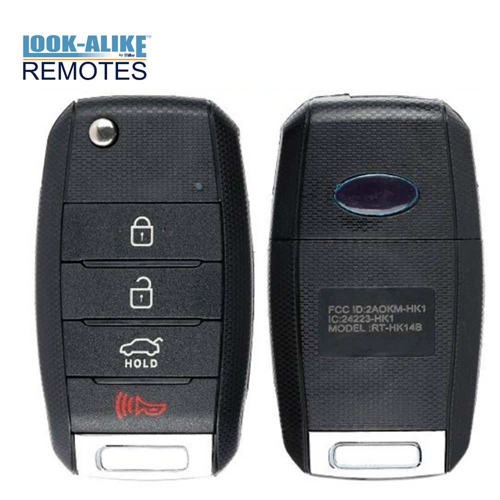 2014 - 2017 Kia Rio Flip Key Fob 4B FCC# TQ8-RKE-3F05 (UB14MY)