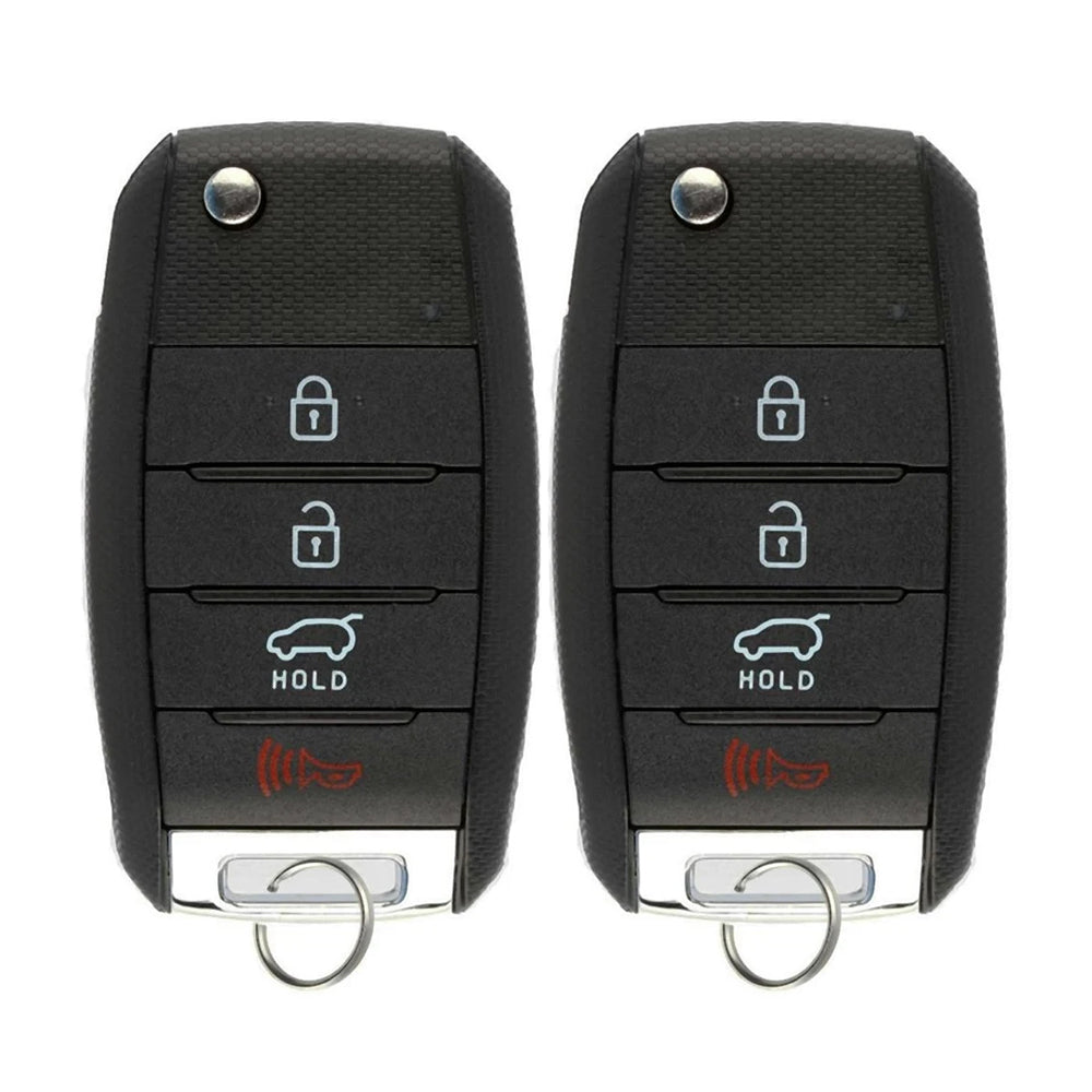 2014 - 2015 Kia Sorento Remote Flip key 4B FCC# TQ8-RKE-3F05 (2 Pack)
