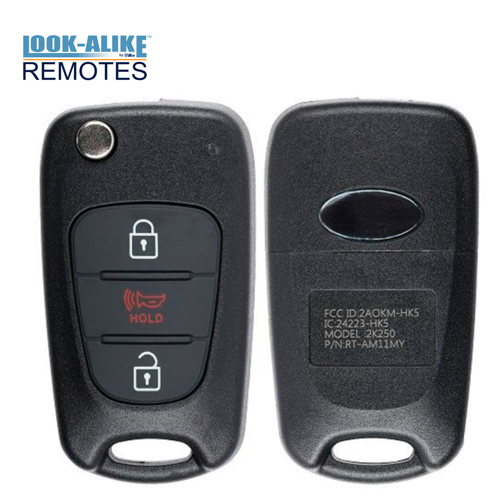 2010 2011 Kia Soul Flip Key Fob 3B FCC# NY0SEKSAM11ATX (AM11MY)